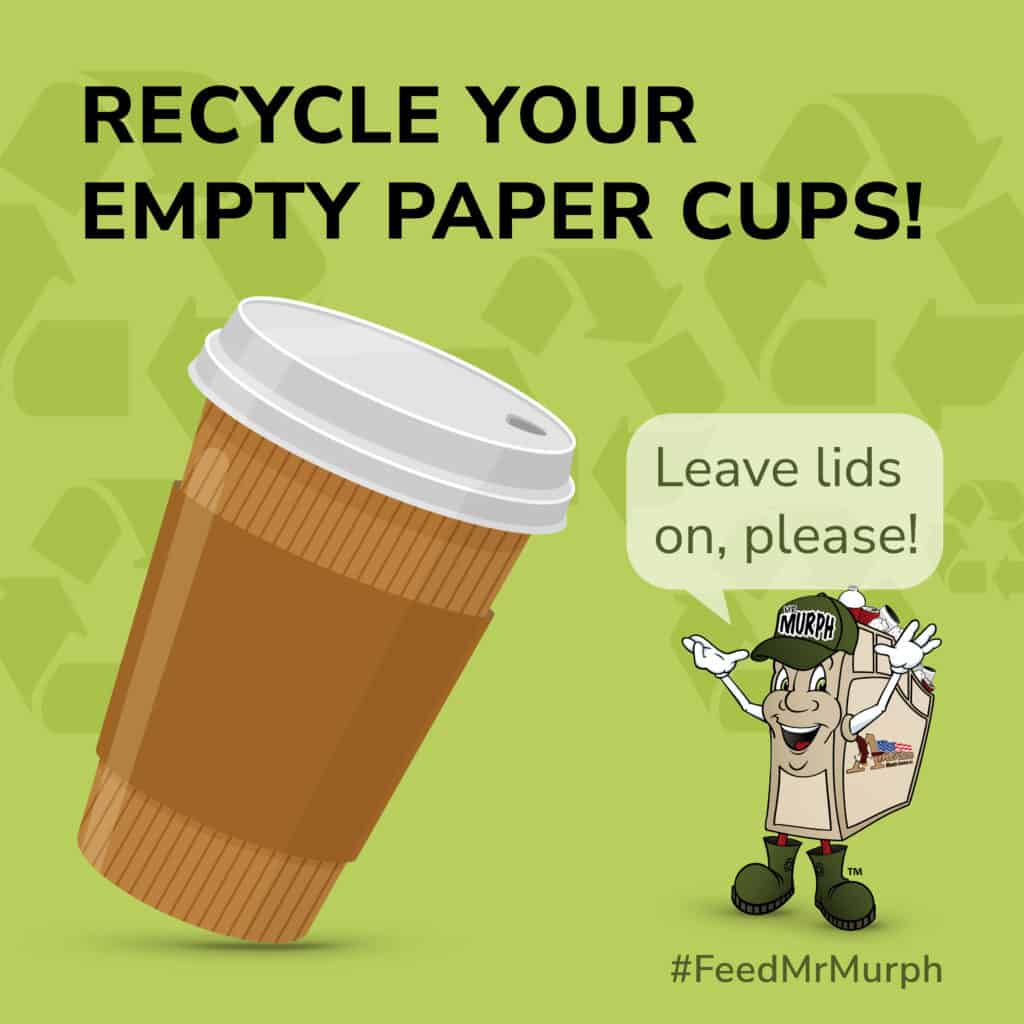 Don’t trash your takeout and paper cups, RECYCLE IT!
